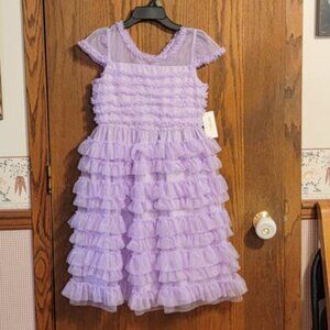 Kensie Girl Ruffle Mesh Special Occasion Dress